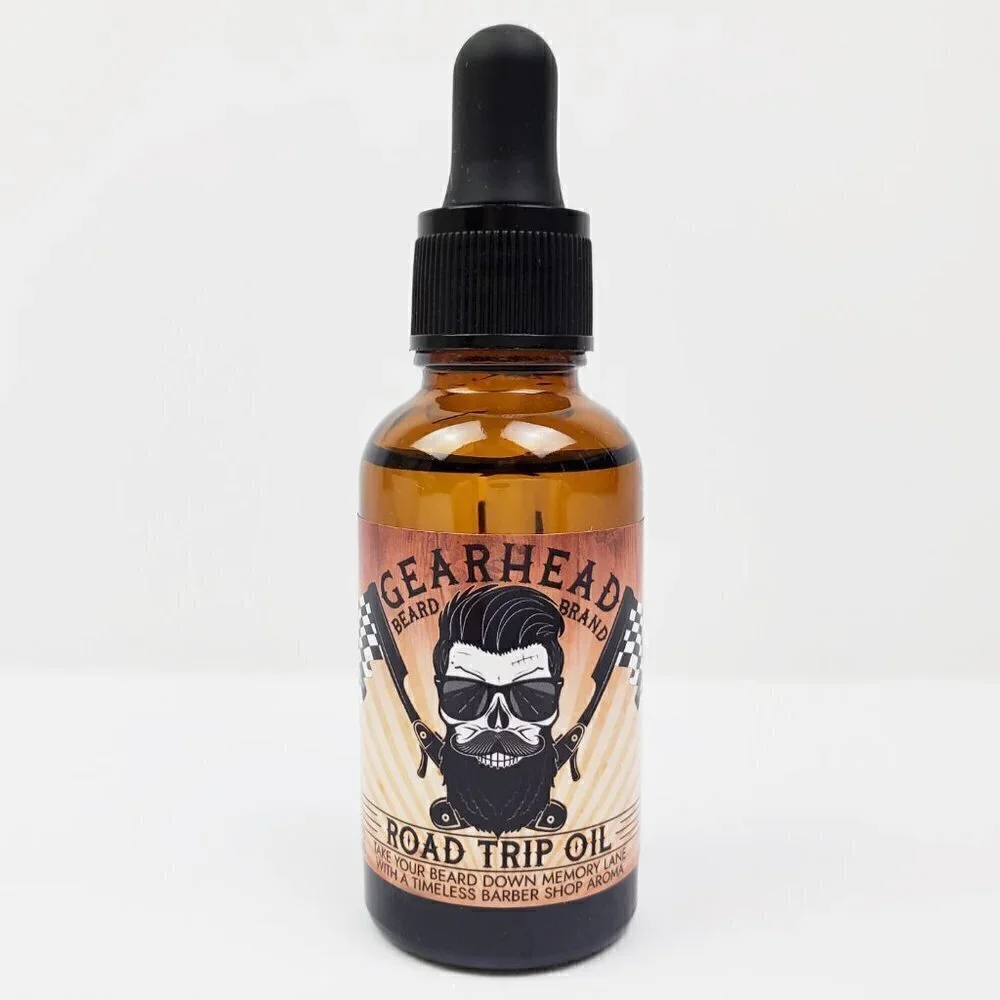 Road Trip Barber Shop Scented Men's Grooming Beard and Mustache Oil 30ml Bottle